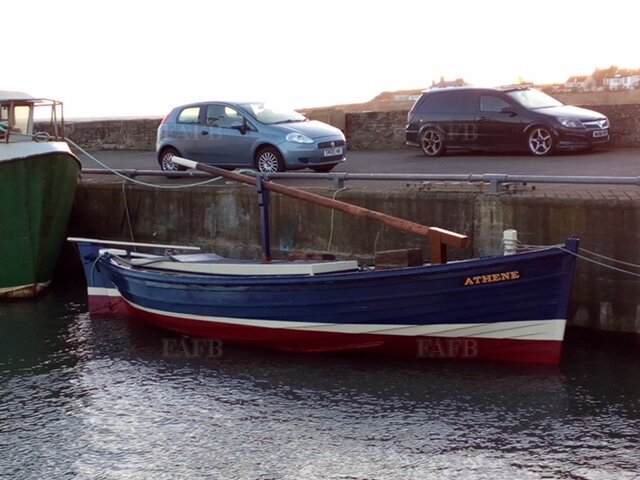 small clinker built fishing boat